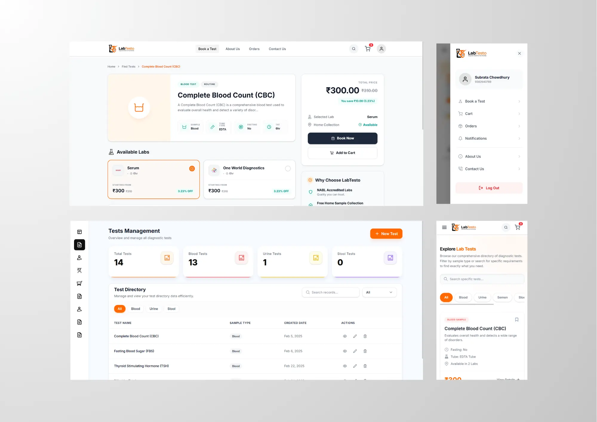LabTesto project preview